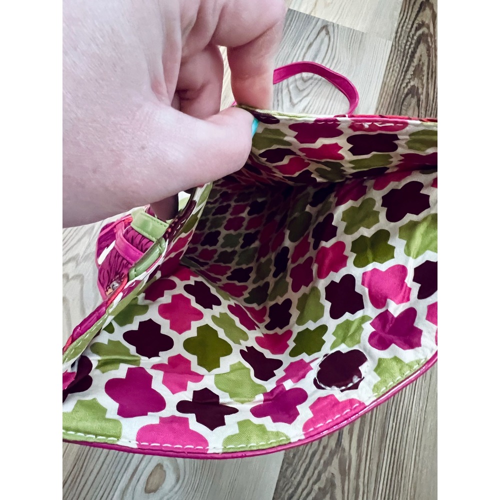 NWOT Vera Bradley Quilted Pink Floral Hello Dahlia Print Flipster Crossbody Bag - Picture 5 of 6